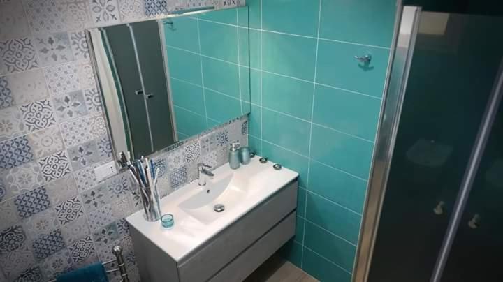 Koupelna v ubytování Salento b&b La Casa dei Nonni