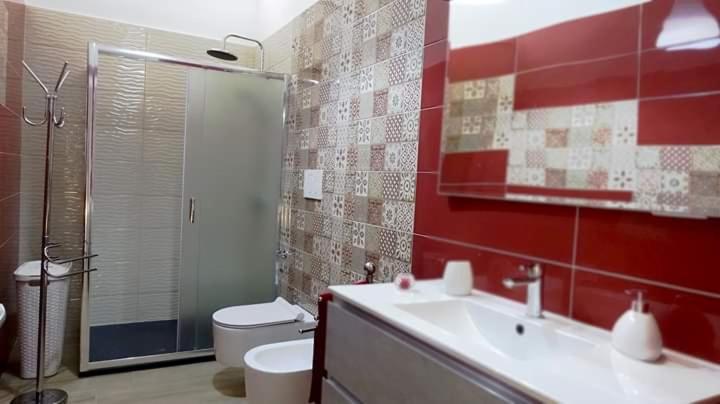 Koupelna v ubytování Salento b&b La Casa dei Nonni