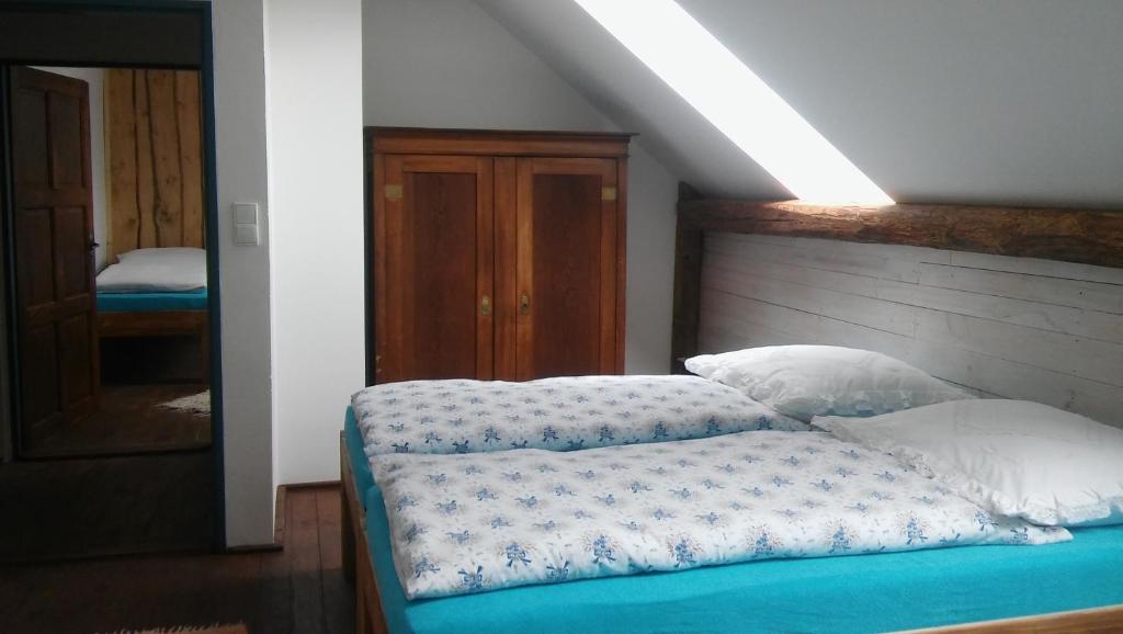 Postel nebo postele na pokoji v ubytování Ubytování Agnes