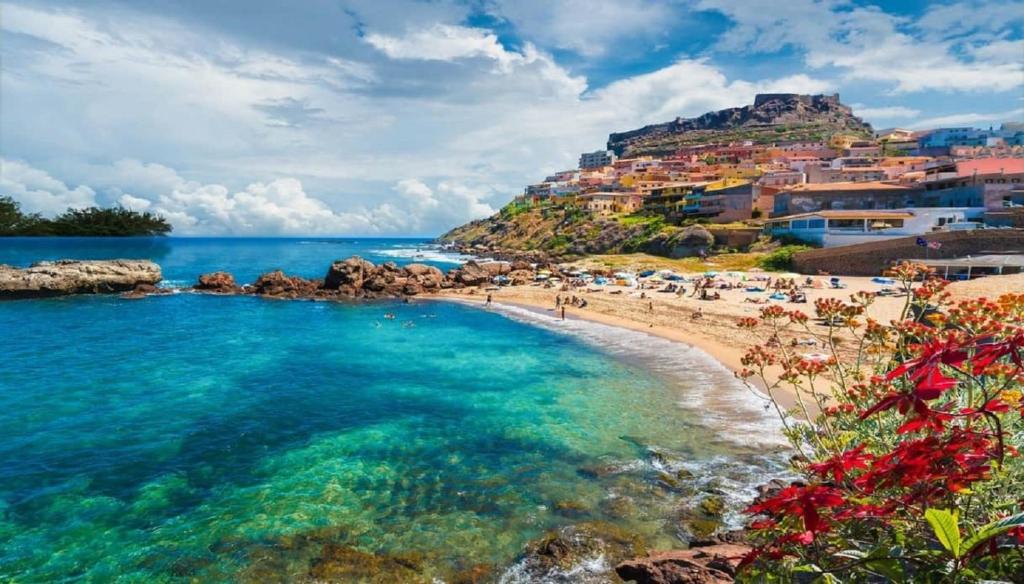 a beach in positano on the amalfi coast at Residenza Lentisco in Castelsardo