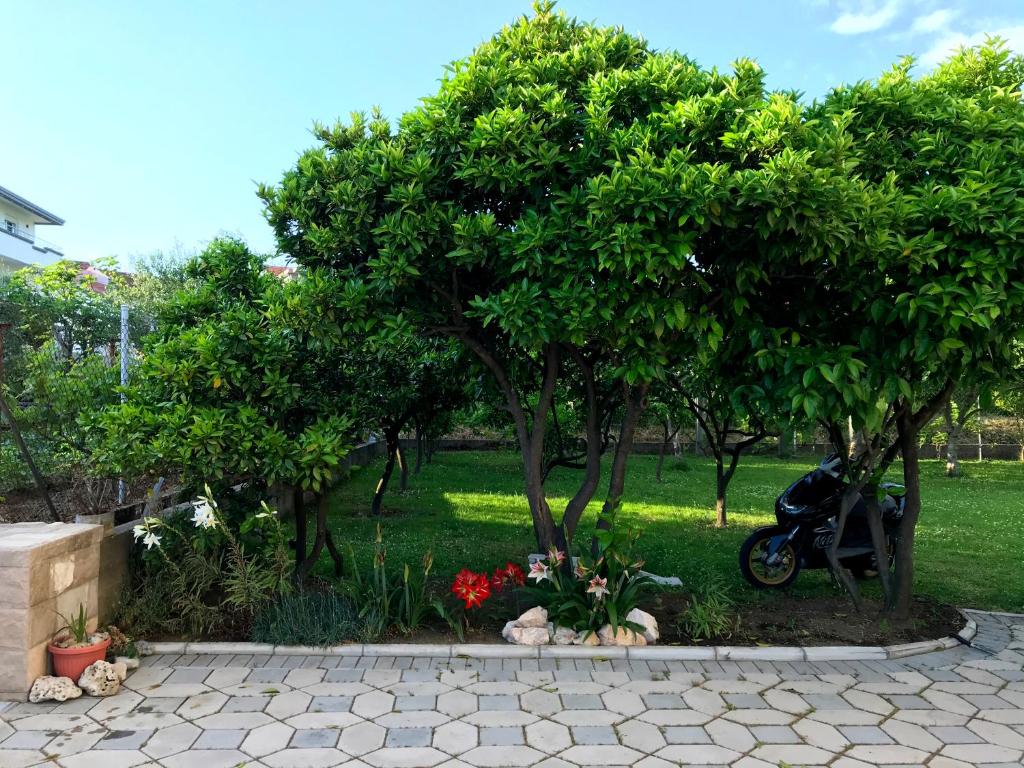 Zahrada ubytování Apartments KRAJA