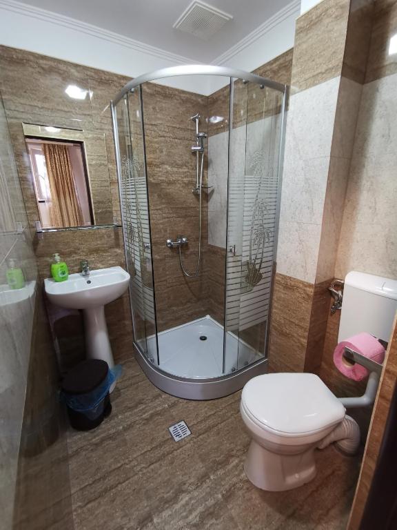 Koupelna v ubytování Joe Hostel