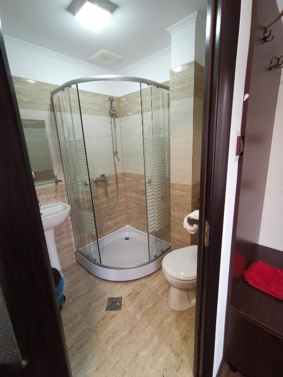 Koupelna v ubytování Joe Hostel