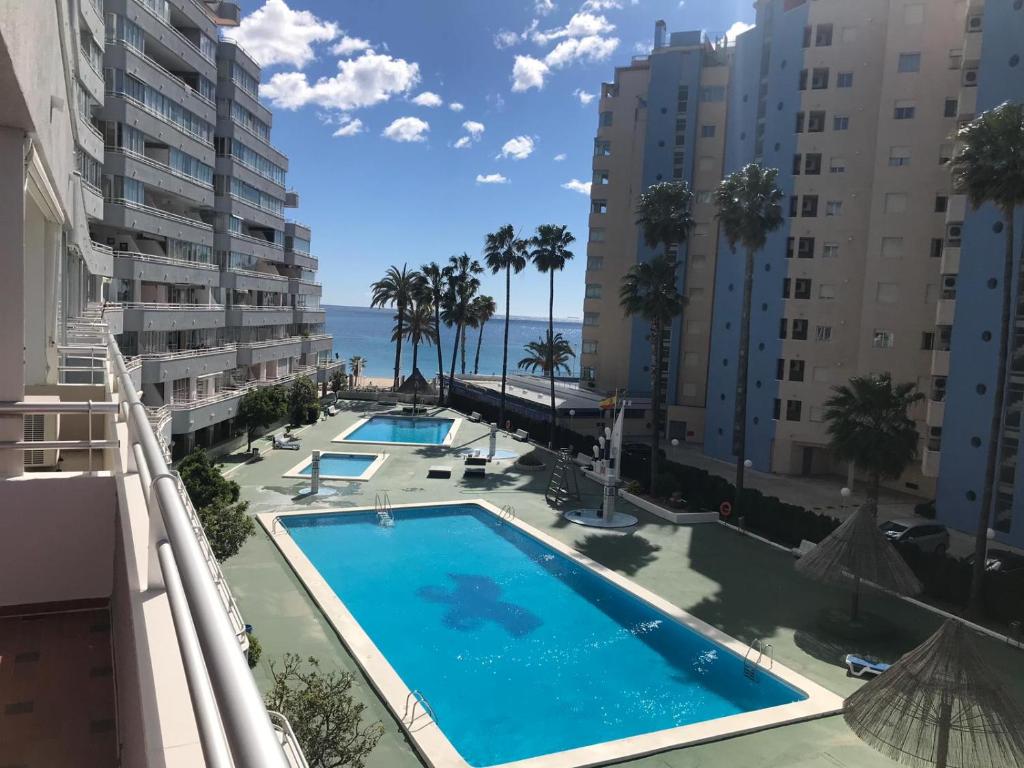 The swimming pool at or close to SERVICE APART LAZARO - Aguamarina 1 dormitorio