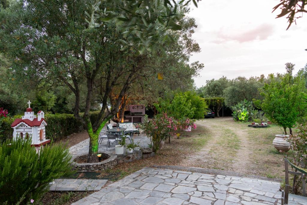 Zahrada ubytování Villa Gesthimani