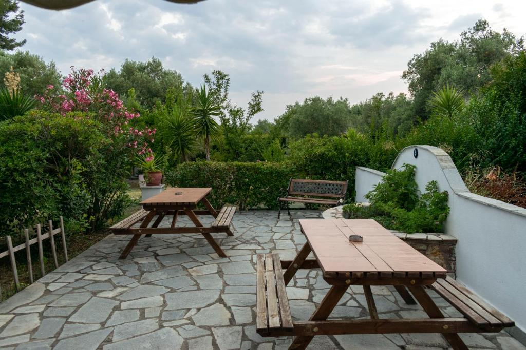 Zahrada ubytování Villa Gesthimani