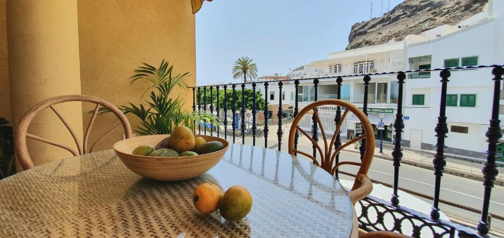 Balkón alebo terasa v ubytovaní HD Mogan Beach Apartment