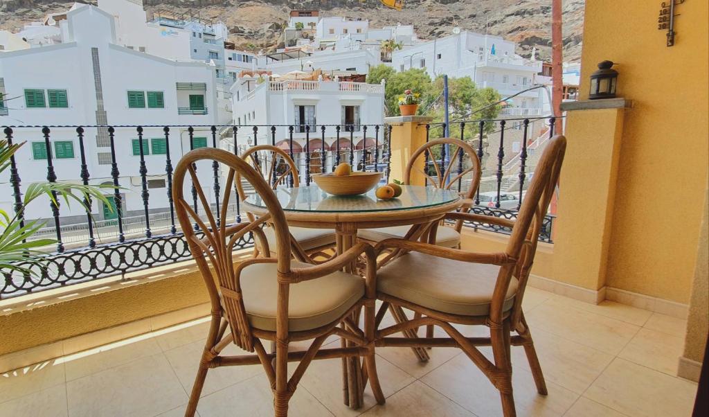 Balkón alebo terasa v ubytovaní HD Mogan Beach Apartment