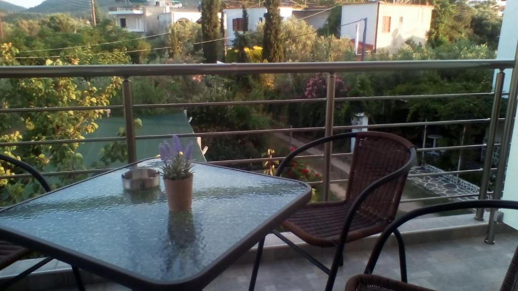 Balkón nebo terasa v ubytování House Diakos Toroni