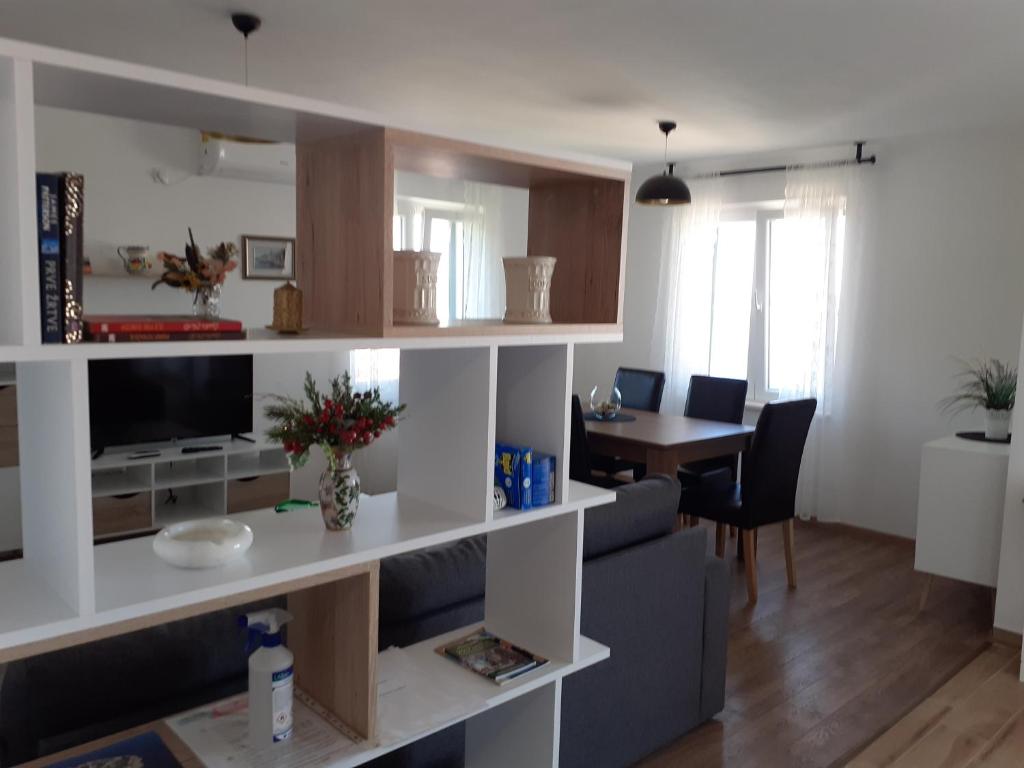 Kuchyň nebo kuchyňský kout v ubytování Apartman Jasa