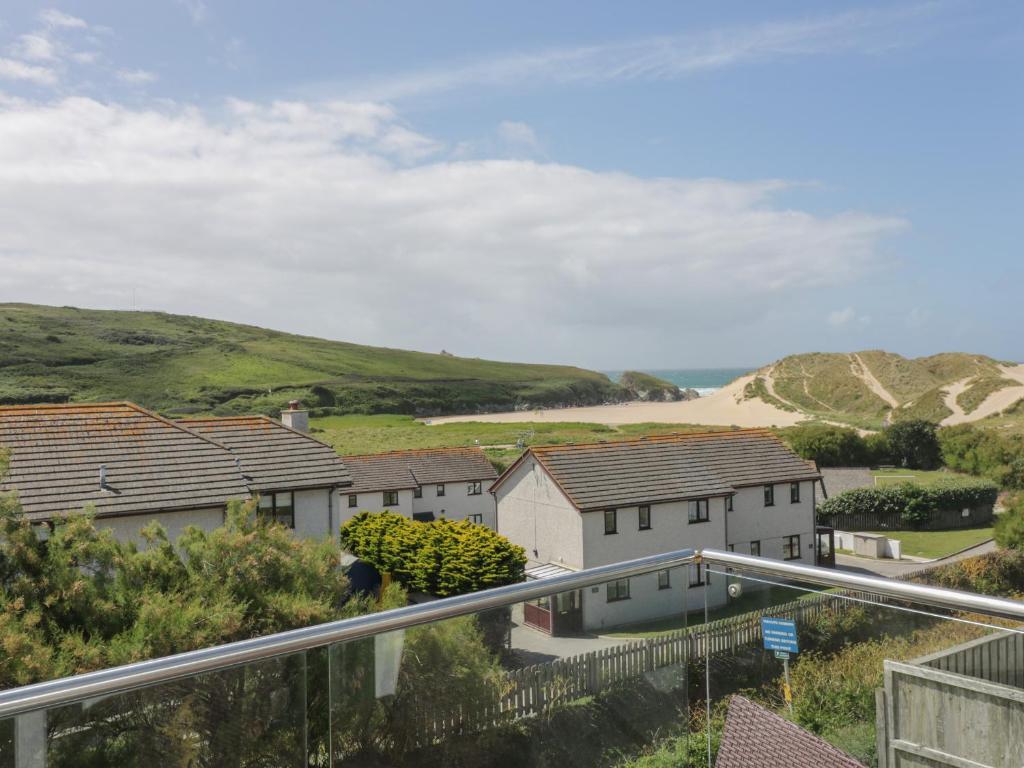 a view from the balcony of a house at Atlantic View in Newquay