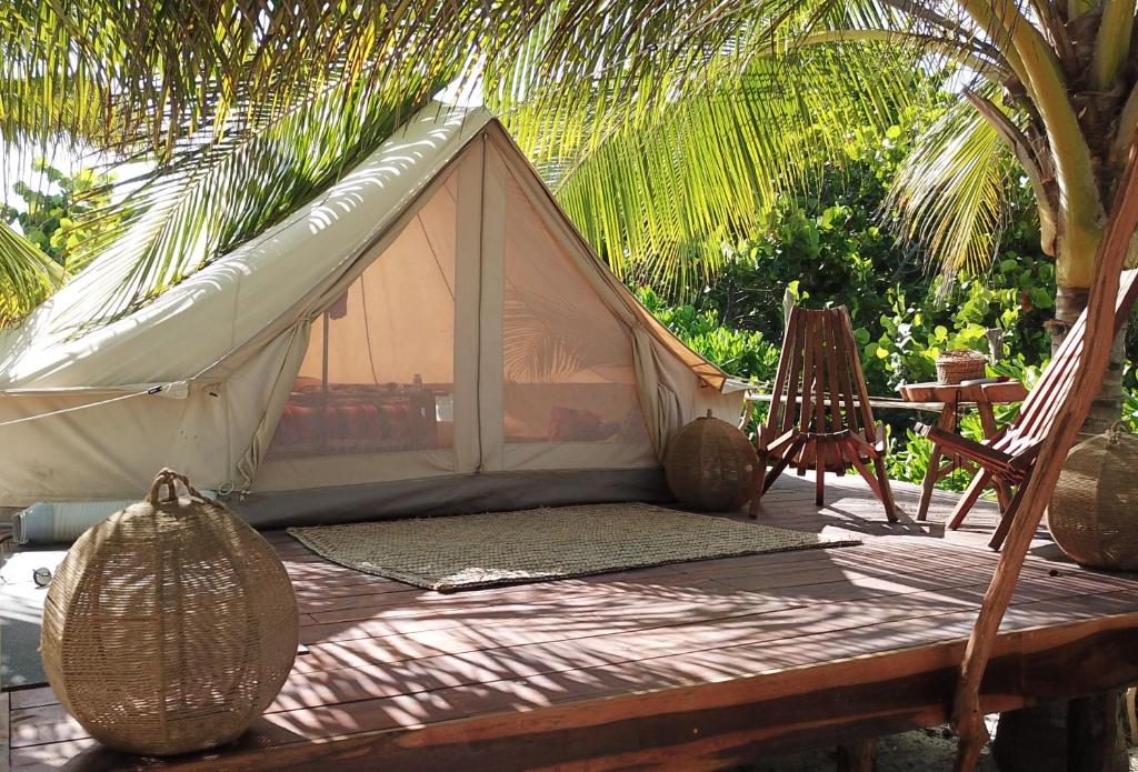 Zahrada ubytování Glamp Ikal Tulum