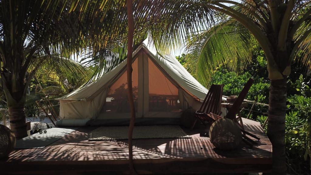 Zahrada ubytování Glamp Ikal Tulum