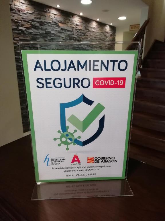 Certifikát, hodnocení, plakát nebo jiný dokument vystavený v ubytování Hotel Valle De Izas