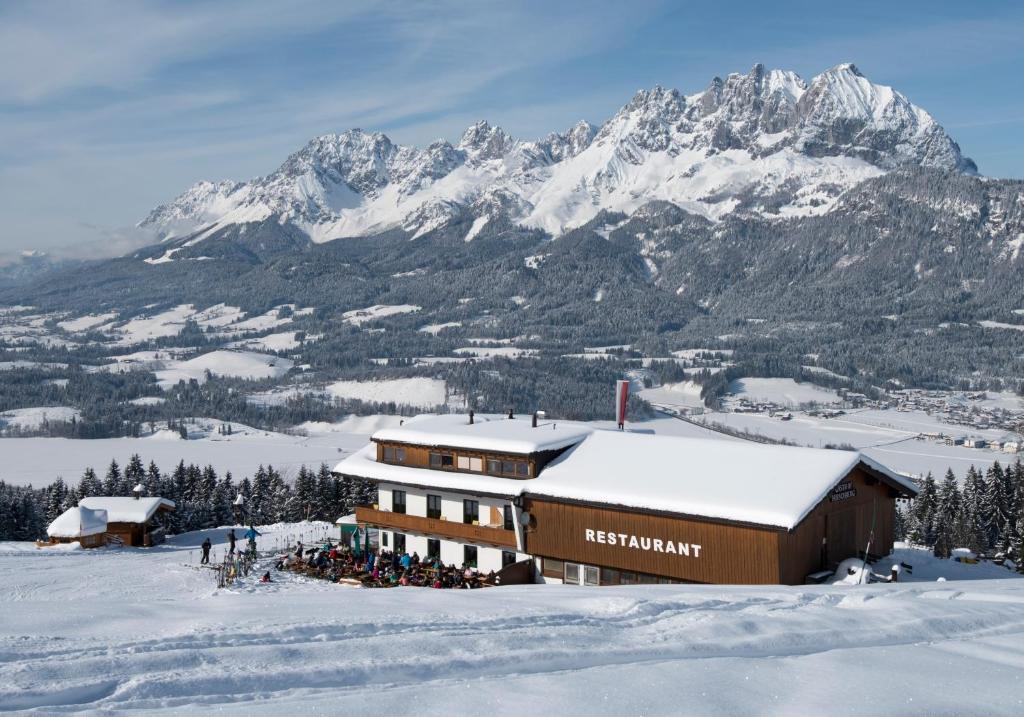 Alpengasthof Hirschberg v zimě