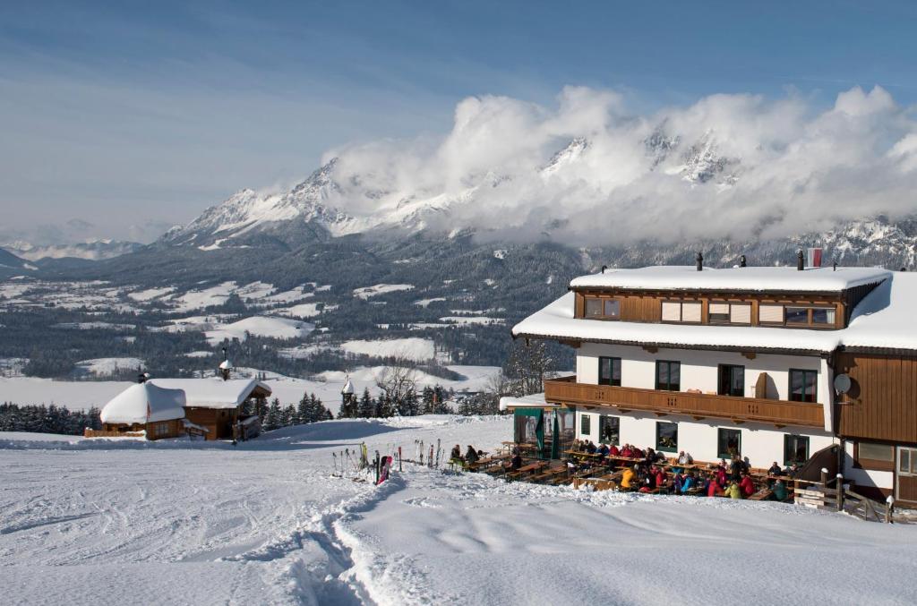 Alpengasthof Hirschberg v zimě