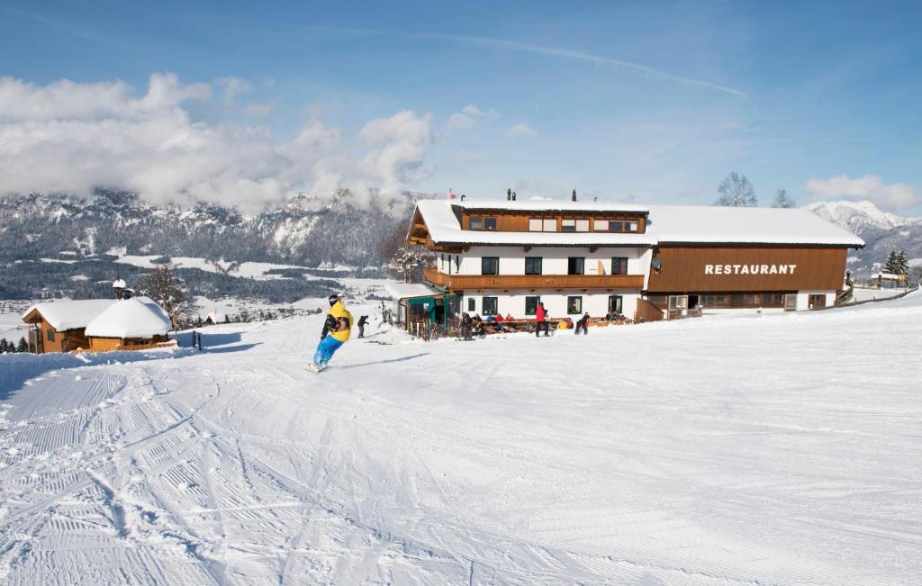 Alpengasthof Hirschberg v zimě