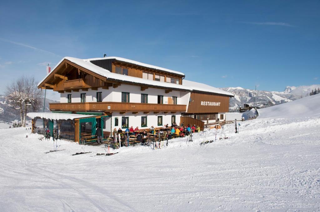 Alpengasthof Hirschberg v zimě
