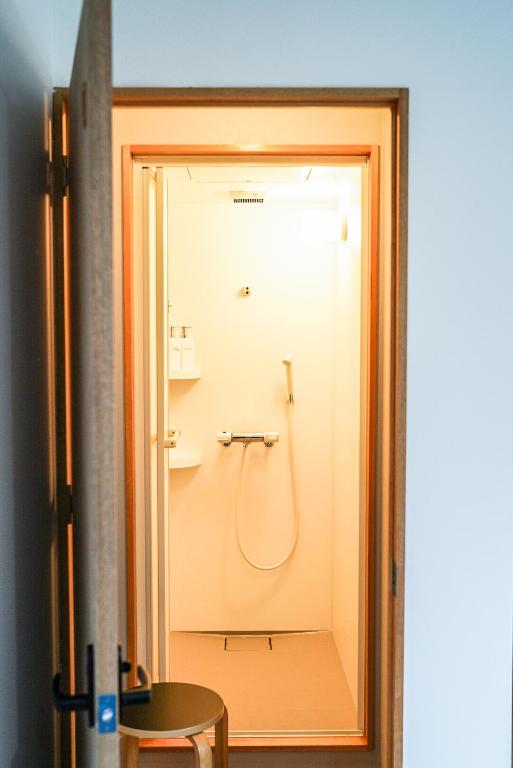 Koupelna v ubytování Arashima Hostel