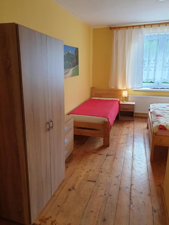 Postel nebo postele na pokoji v ubytování Chalupa Anna