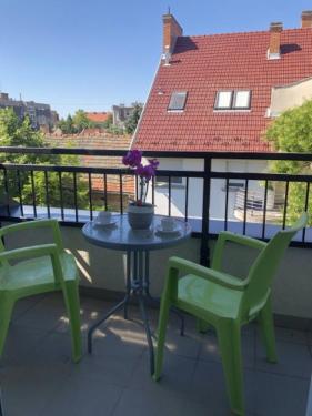 Balkón nebo terasa v ubytování Mosoly Szallashely