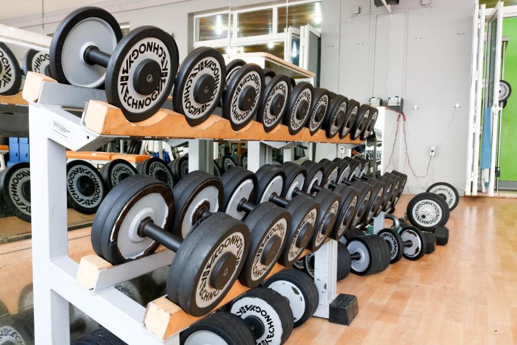 Fitness centrum a/nebo fitness zařízení v ubytování Aparthotel Calema Avenida Jardim