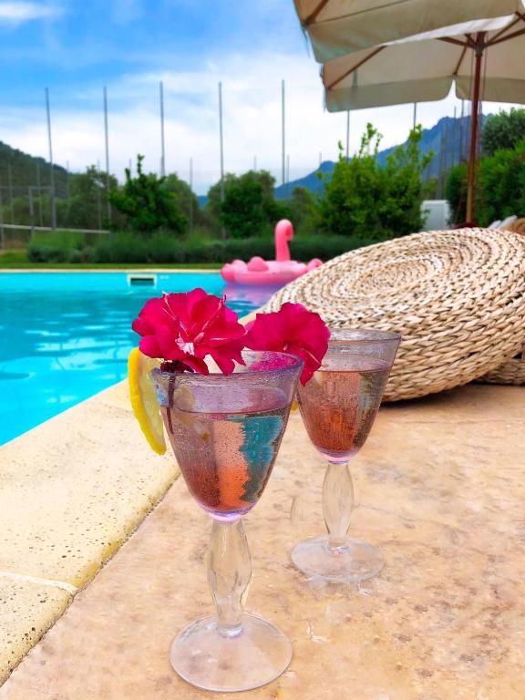 Bazén v ubytování Olive Dream Thassos Luxury Villas nebo v jeho okolí