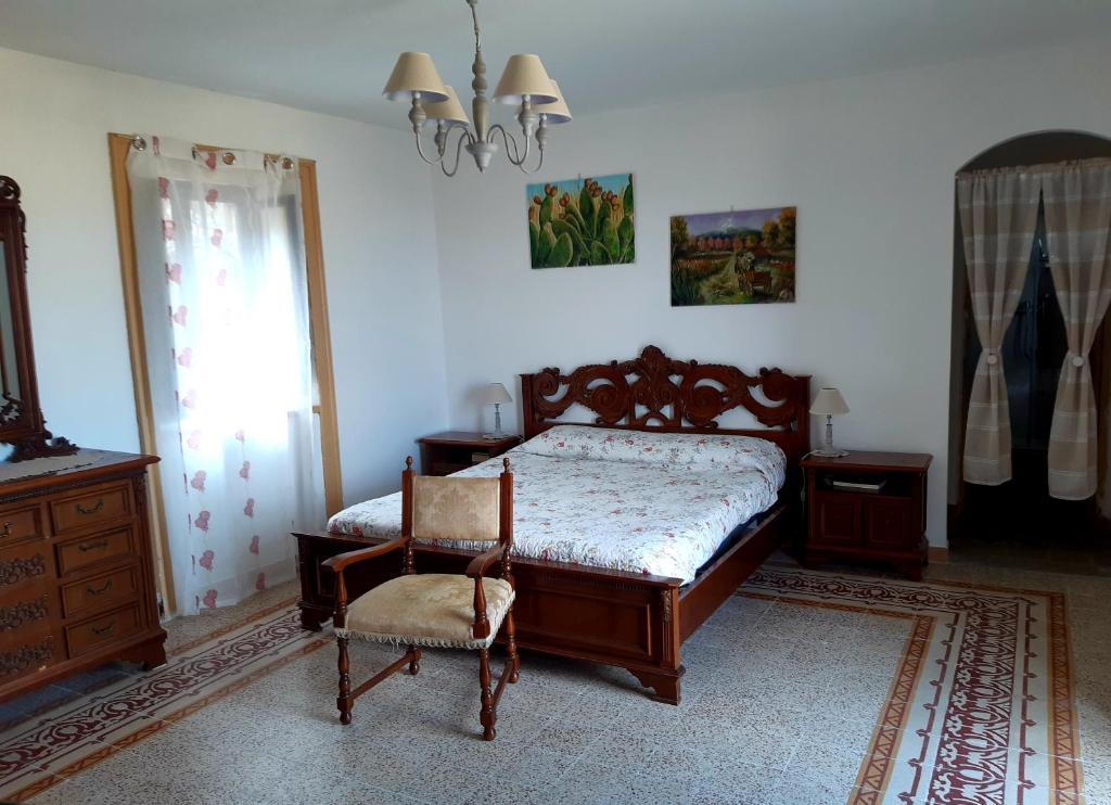 Cama o camas de una habitación en Balcón de Petralia