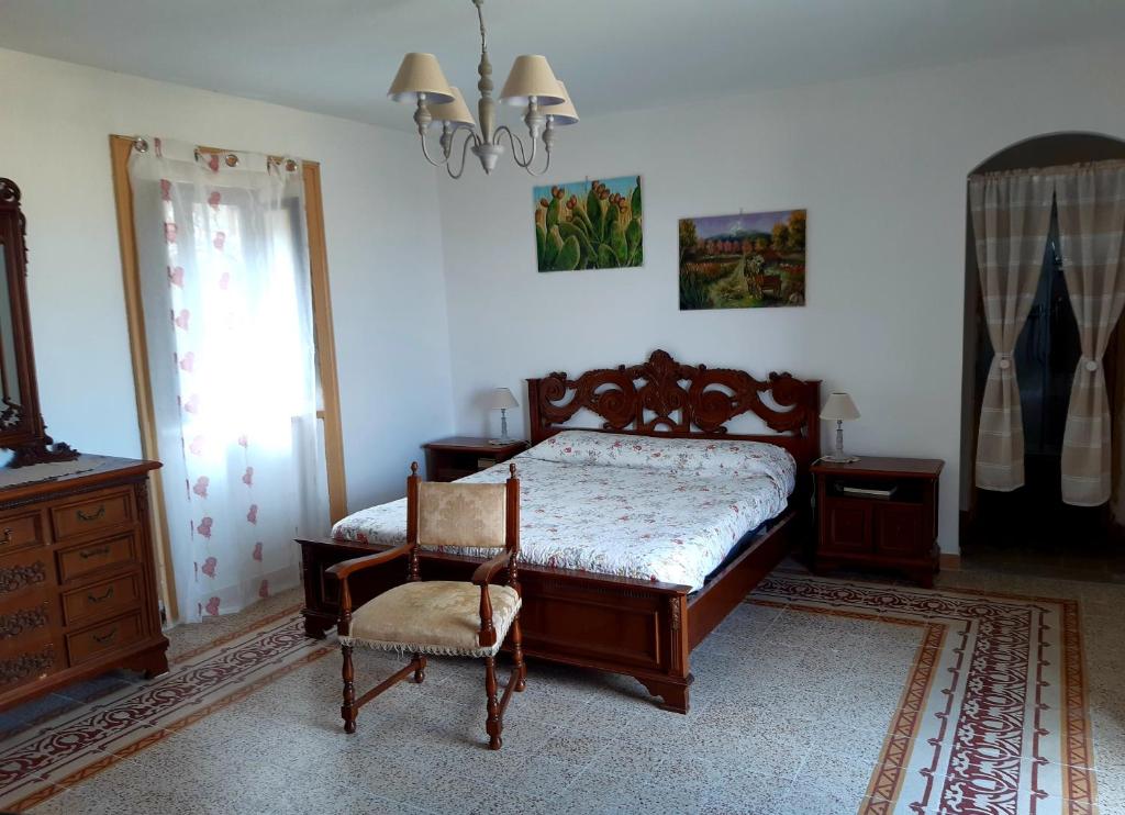 Posteľ alebo postele v izbe v ubytovaní Balcón de Petralia