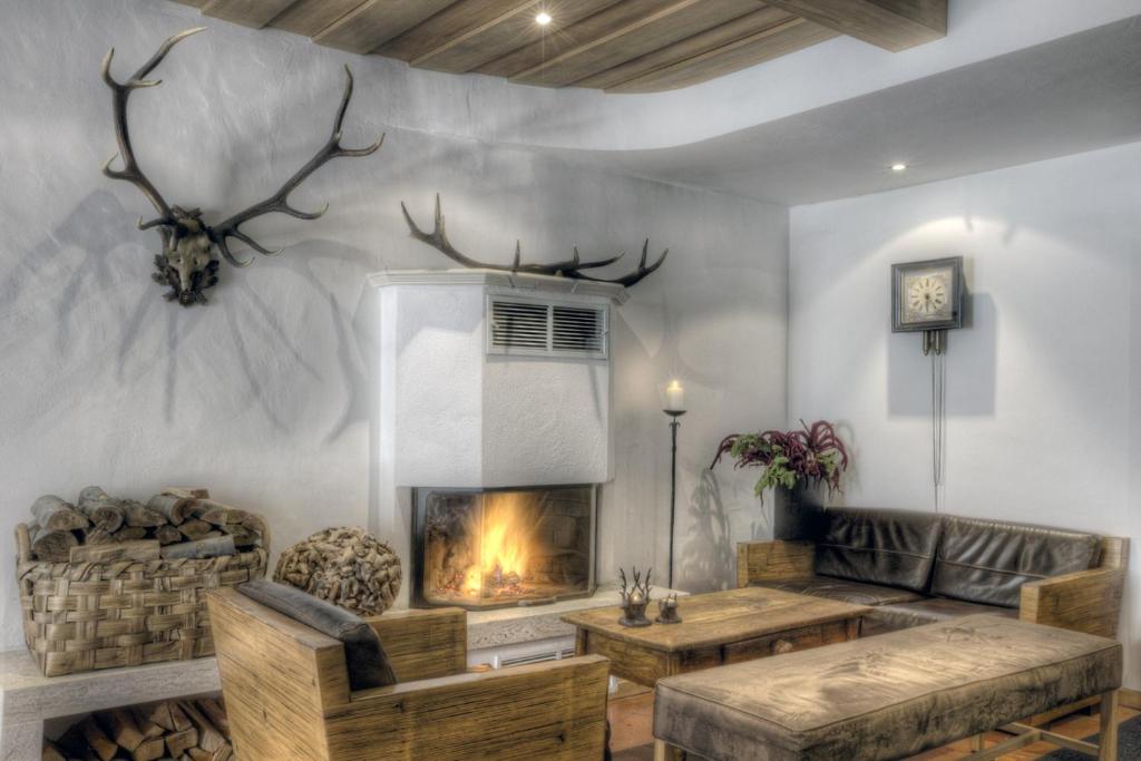 Posezení v ubytování Hotel La Tambra