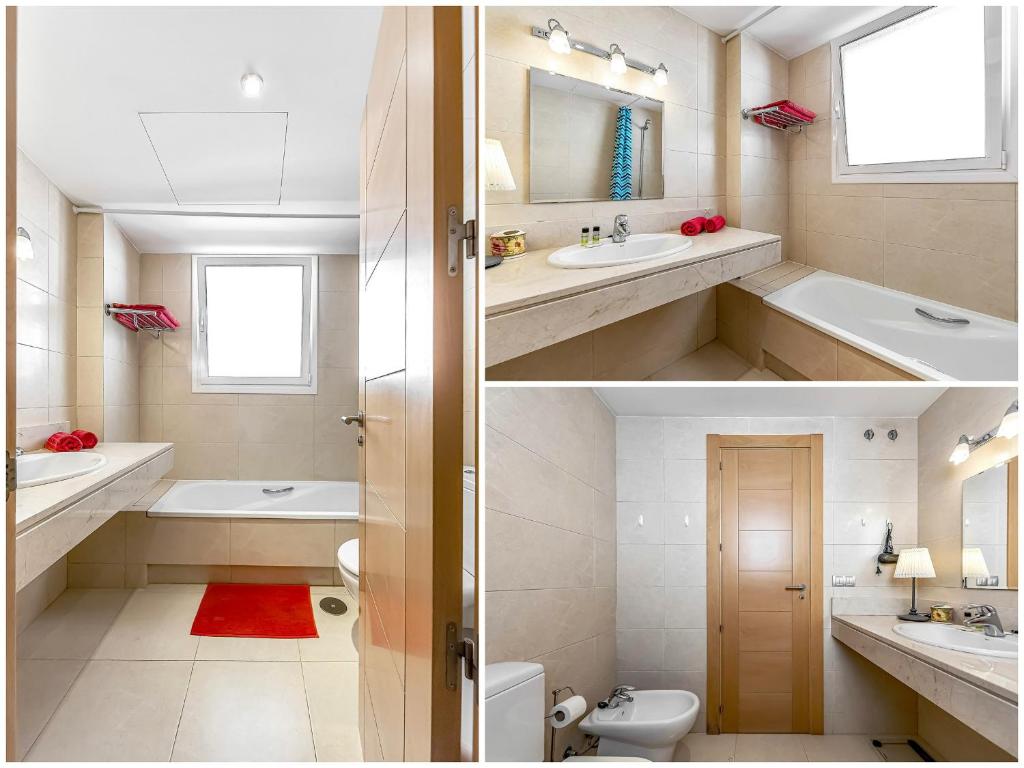 A bathroom at Garden View La Arena