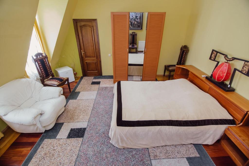 Postel nebo postele na pokoji v ubytování Hotel Queen-Batumi