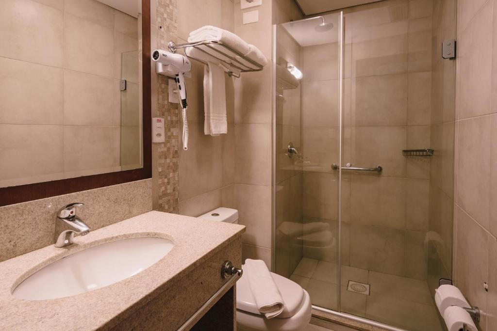 Koupelna v ubytování Hotel Monte Felice Centro