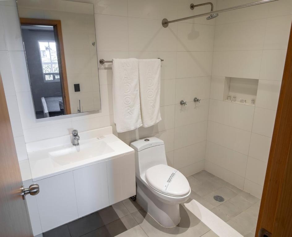 Koupelna v ubytování Hotel Emperador centro Guadalajara y Remodelado