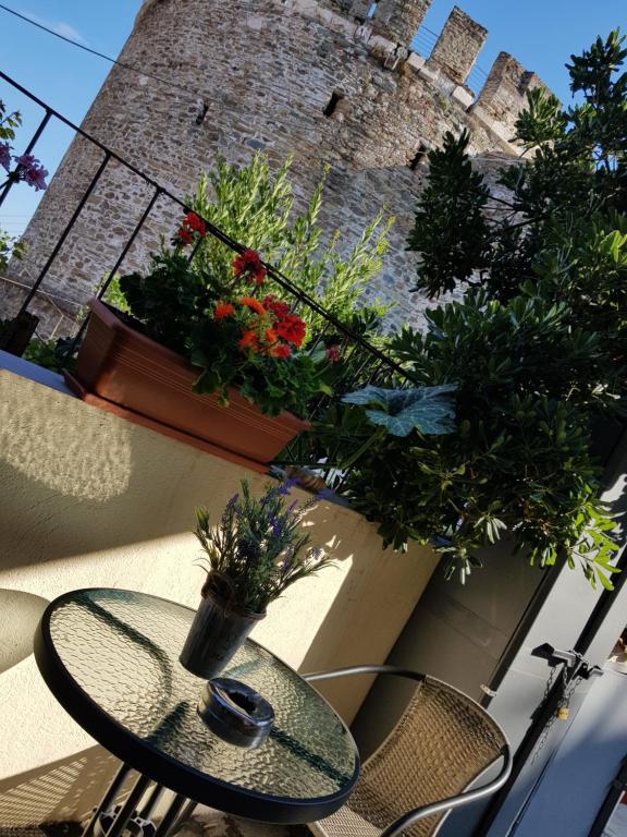Patio alebo iná vonkajšia časť ubytovania Frida's House in Old Town Thessaloniki