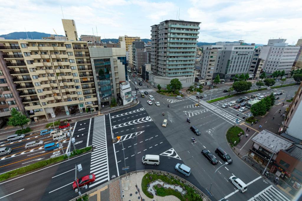 ホテルから撮影された、または一般的な京都市の景色