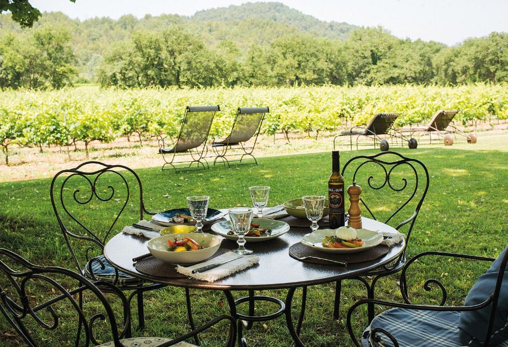 Nápoje v ubytování La Bastide de Marie, Maisons et Hôtels Sibuet