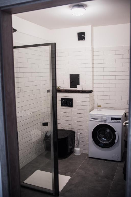 Koupelna v ubytování Apartmány na náměstí