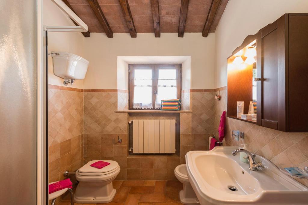 Koupelna v ubytování Agriturismo CaseGraziani