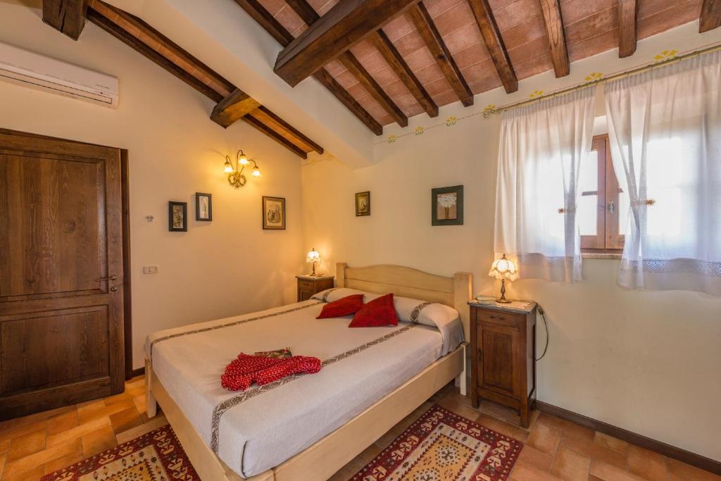 Postel nebo postele na pokoji v ubytování Agriturismo CaseGraziani