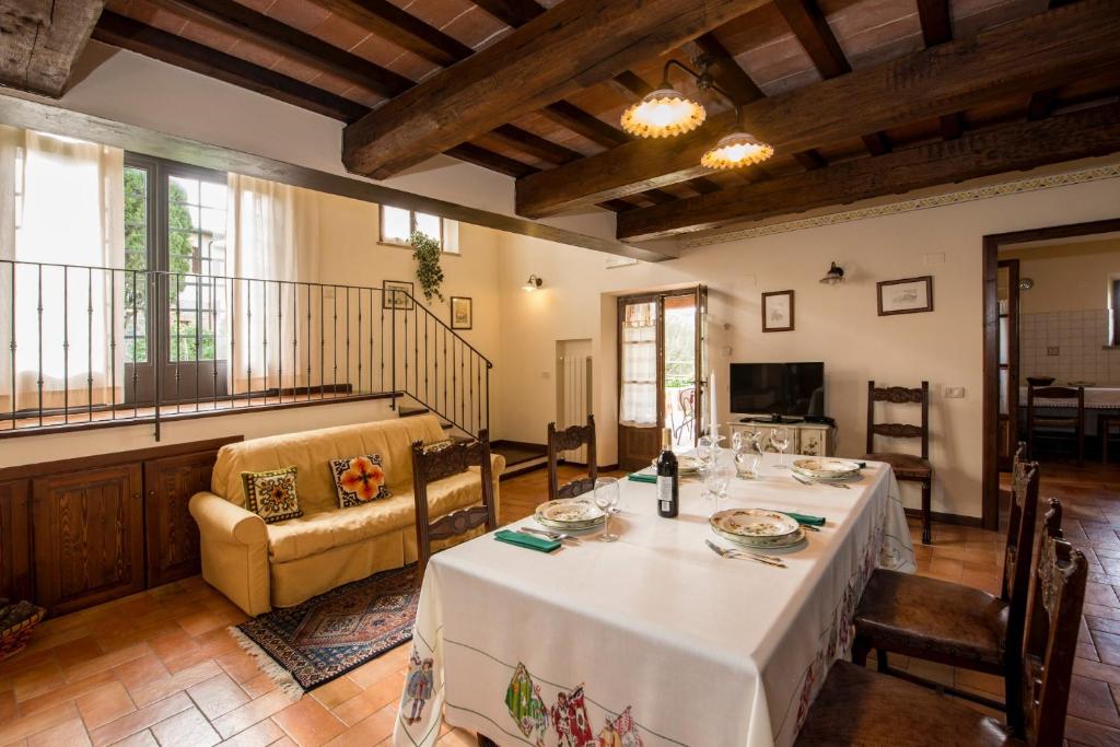 TV a/nebo společenská místnost v ubytování Agriturismo CaseGraziani
