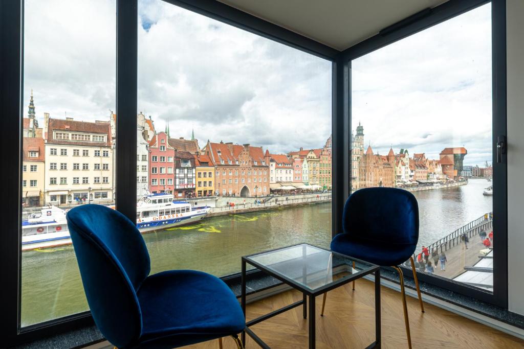 Výhľad na mesto Gdansk alebo výhľad na mesto priamo z apartmánu