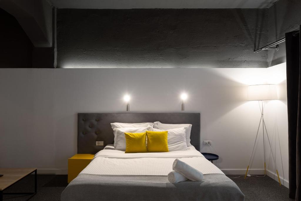 Krevet ili kreveti u jedinici u okviru objekta Hotel Bohemian Garni - Skadarlija