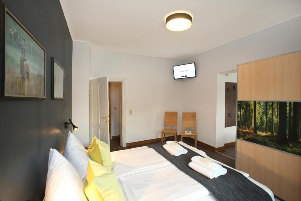 TV a/nebo společenská místnost v ubytování Seehotel Sissi