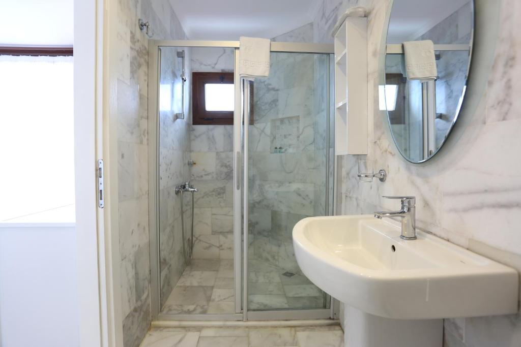 Koupelna v ubytování Mosso Boutique Hotel