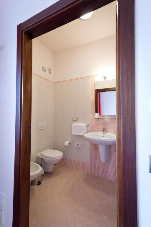 Koupelna v ubytování Hotel Donnini