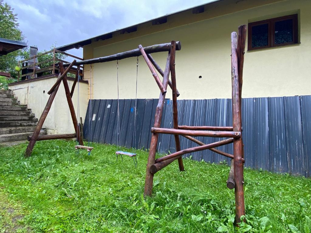 Ein Garten an der Unterkunft Apartma 299