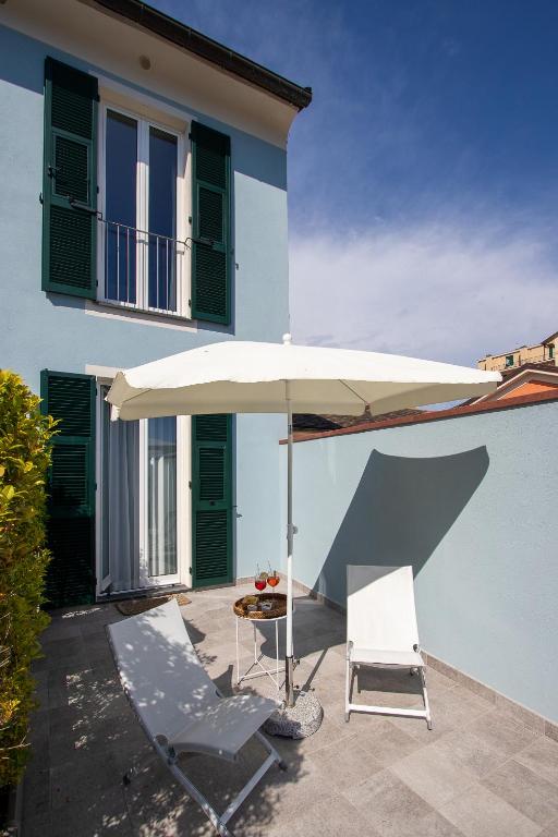 Balkón nebo terasa v ubytování Blu Hotel
