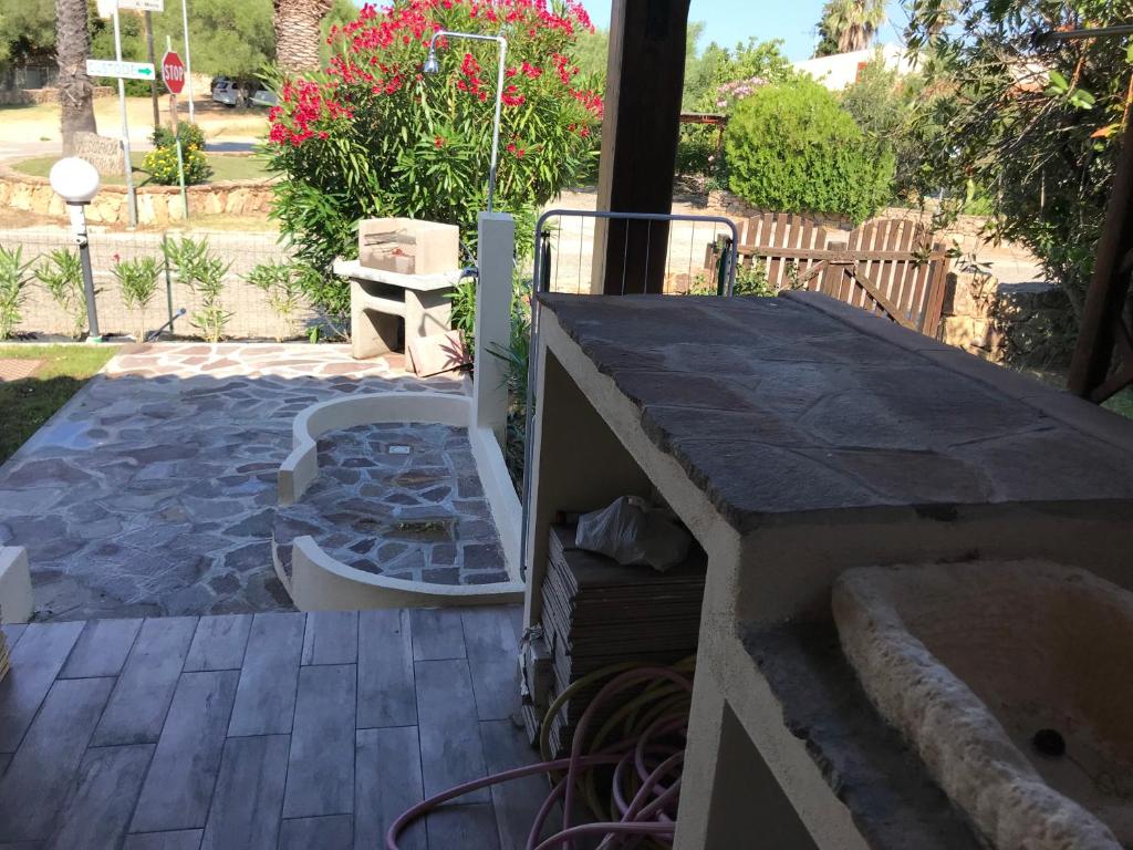 Balkón alebo terasa v ubytovaní villetta san teodoro IUN Q7135