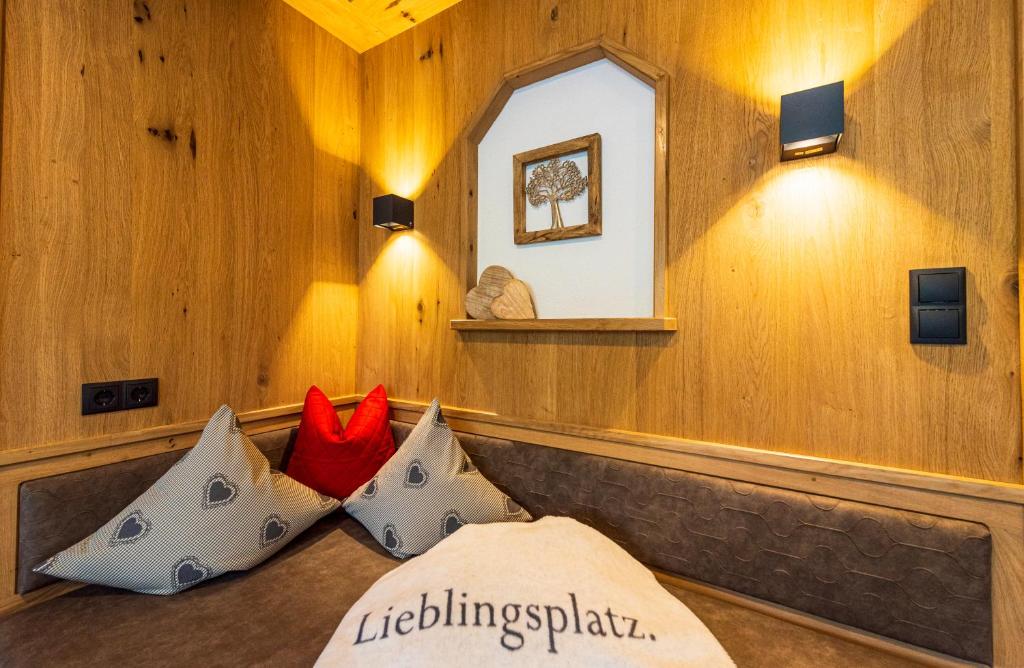 Postel nebo postele na pokoji v ubytování Haus Martina